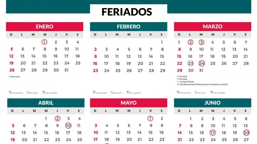 Feriados. Feriados.