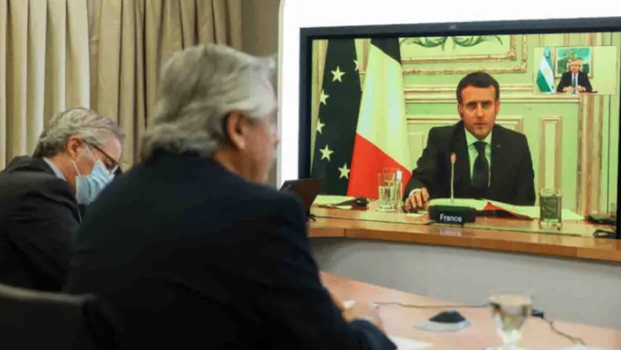 Fernández - Macron. Fernández - Macron.