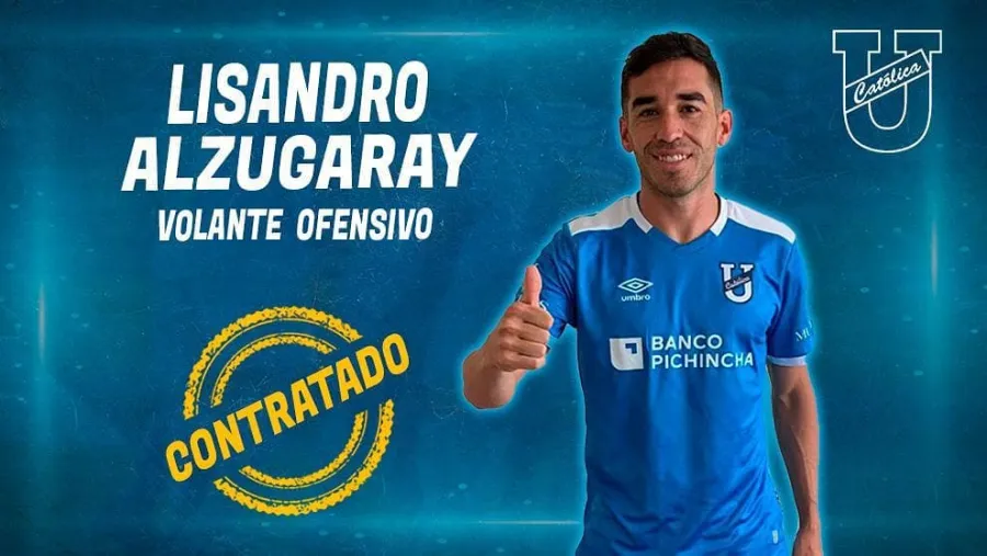 Lisandro Alzugaray Fútbol: el vialense Lisandro Alzugaray es nuevo jugador de Universidad Católica de Quito