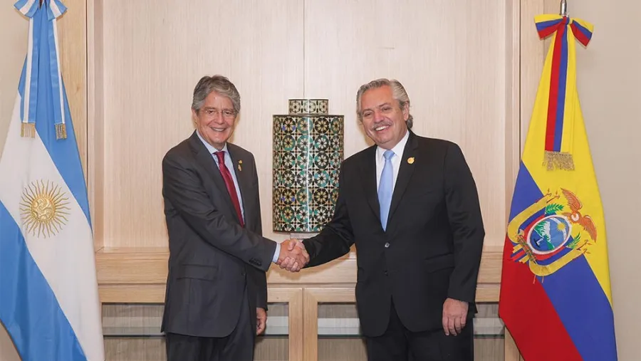 Guillermo Lasso y Alberto Fernández Guillermo Lasso y Alberto Fernández
