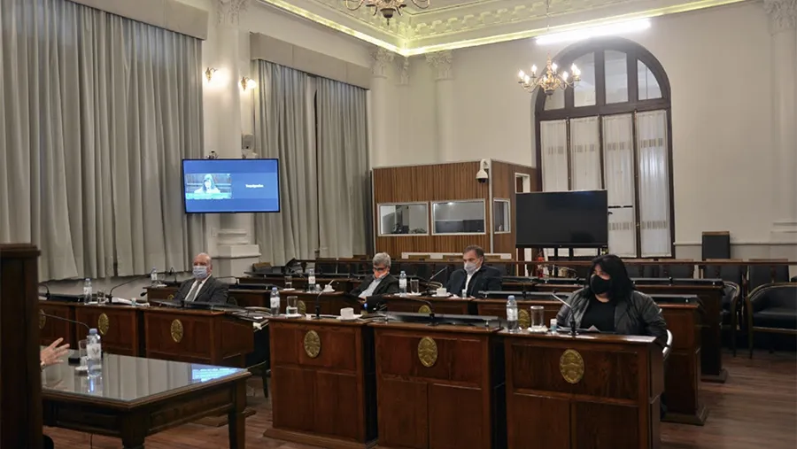 Debido a la pandemia, las audiencias de este jueves fueron transmitidas desde la página web de la Cámara de Senadores. Debido a la pandemia, las audiencias de este jueves fueron transmitidas desde la página web de la Cámara de Senadores.
