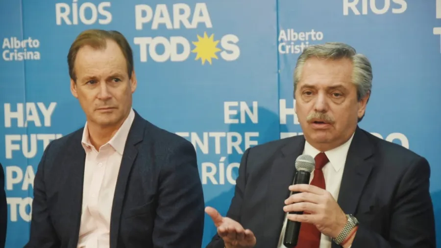 Alberto Fernández y Gustavo Bordet Alberto Fernández y Gustavo Bordet