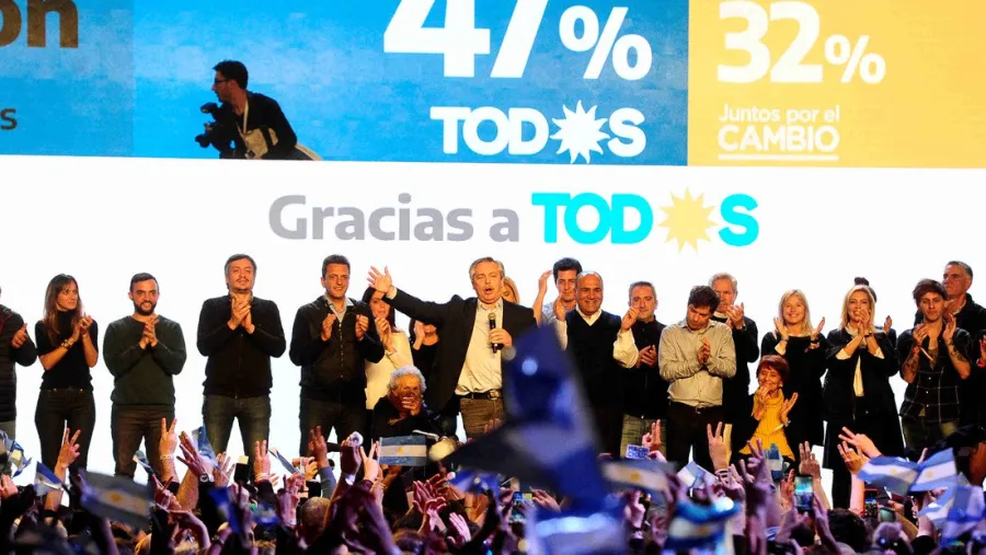 Alberto Fernández, tras conocerse los resultados Alberto Fernández, tras conocerse los resultados