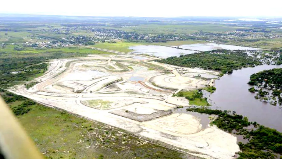 Imagen aérea del controvertido barrio privado Amarras. Imagen aérea del controvertido barrio privado Amarras.
