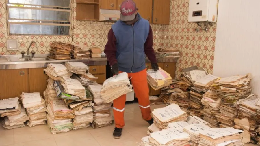 Realizaron la despapelización del Archivo del Ministerio de Gobierno y justicia Realizaron la despapelización del Archivo del Ministerio de Gobierno y justicia