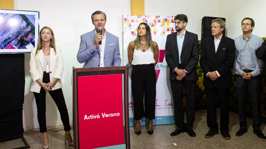 Bahl presentó Activá Verano en Paraná Bahl presentó Activá Verano en Paraná
