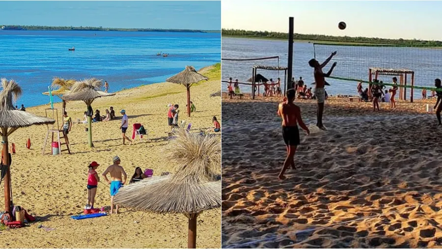 Por la bajante del río, La Paz y Santa Elena prohíben bañarse en sus balnearios Por la bajante del río, La Paz y Santa Elena prohíben bañarse en sus balnearios