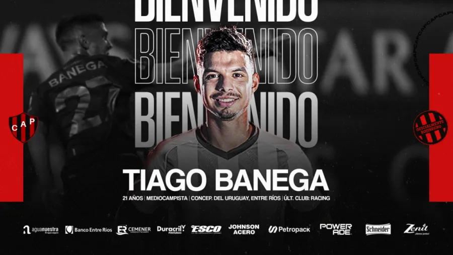El entrerriano Tiago Banega se convirtió en el tercer refuerzo de Patronato El entrerriano Tiago Banega se convirtió en el tercer refuerzo de Patronato