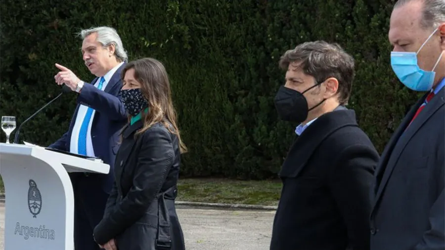 Alberto Fernández, Sabina Frederic, Axel Kicillof y Sergio Berni. Alberto Fernández, Sabina Frederic, Axel Kicillof y Sergio Berni.