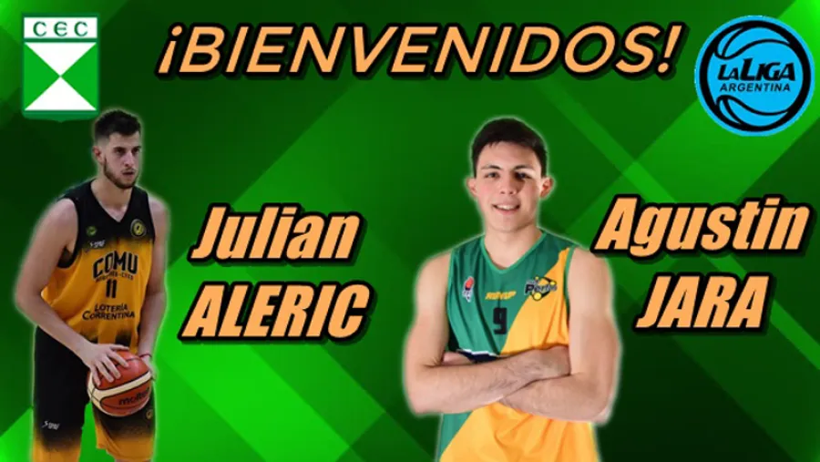 Aleric y Jara Básquetbol: dos nuevas fichas U23 confirmó Estudiantes de Concordia