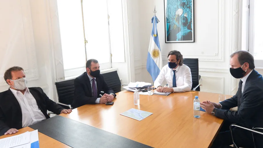 Bordet con Cafiero, Kueider y Cabrera Bordet con Cafiero, Kueider y Cabrera