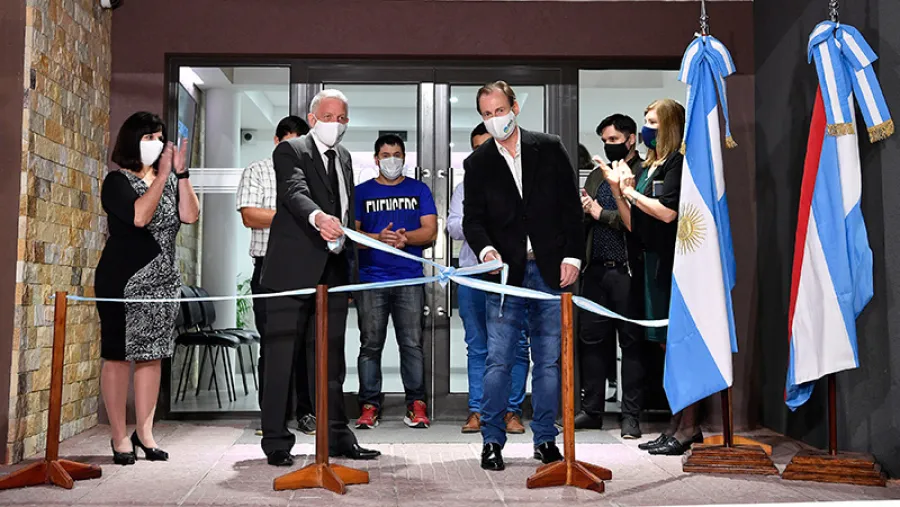 Bordet con Casali inaugura obras Villa Libertador Bordet con Casali inaugura obras Villa Libertador