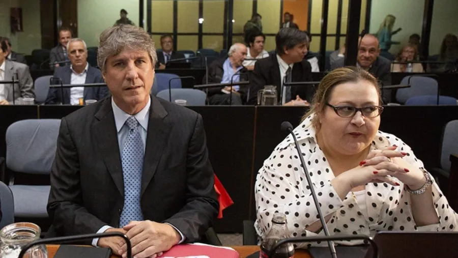 Boudou junto a su abogada defensora Boudou junto a su abogada defensora