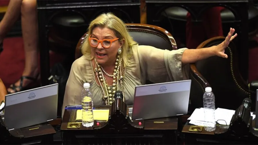 Elisa Carrió durante el debate del proyecto de Restauración de la Sostenibilidad y la Deuda Pública Interna, una de sus últimas apariciones. Elisa Carrió durante el debate del proyecto de Restauración de la Sostenibilidad y la Deuda Pública Interna, una de sus últimas apariciones.