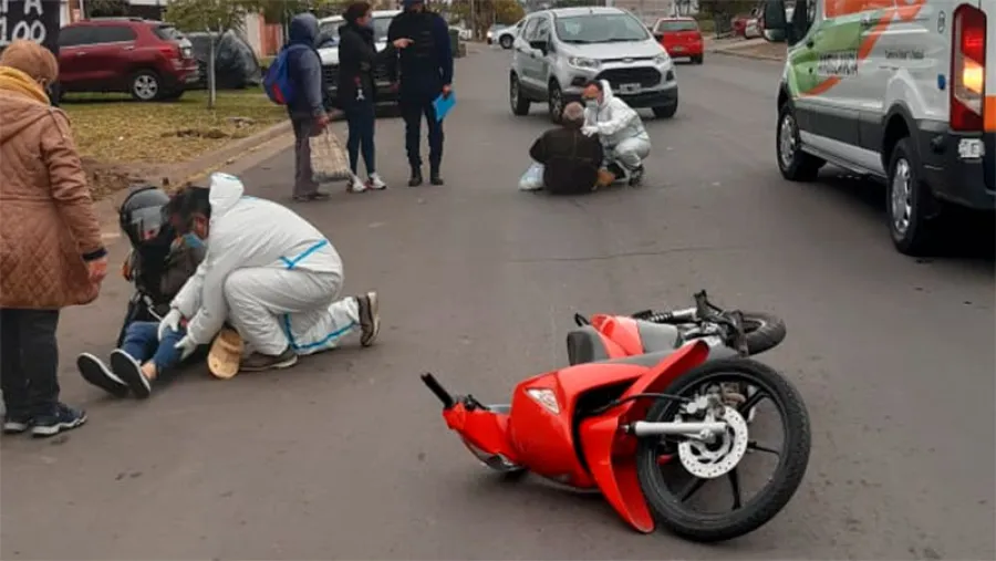 choque moto-hombre choque moto-hombre