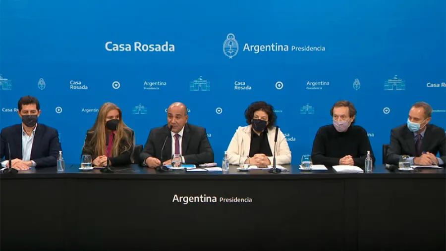conferencia de prensa Juan Manzur y otros conferencia de prensa Juan Manzur y otros