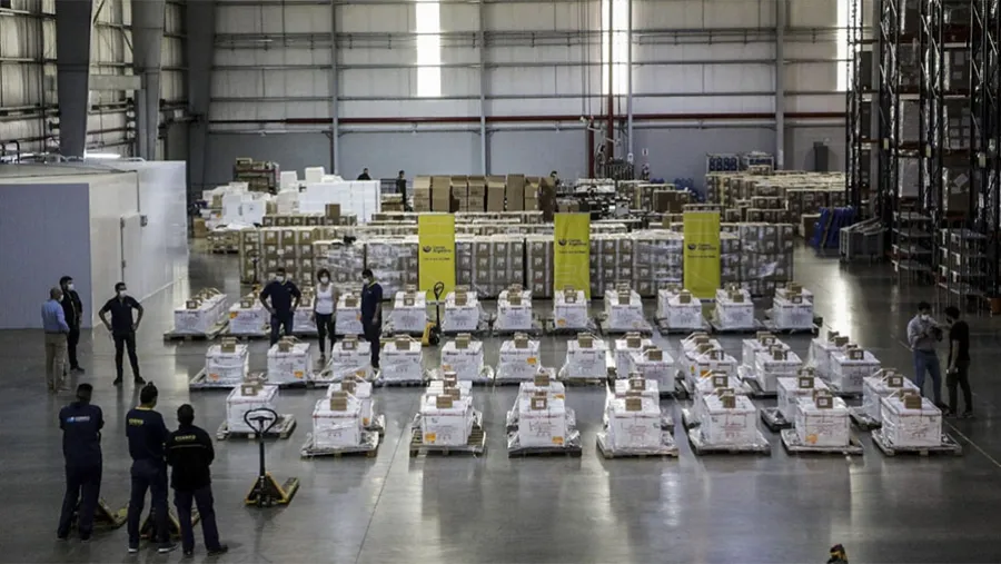 Trescientas mil dosis de vacunas llegaron en esta primera etapa desde Rusia. Trescientas mil dosis de vacunas llegaron en esta primera etapa desde Rusia.