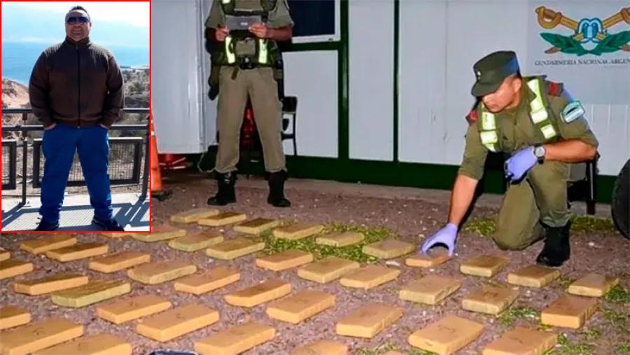 el concejal Irigoyen y la droga incautada el concejal Irigoyen y la droga incautada