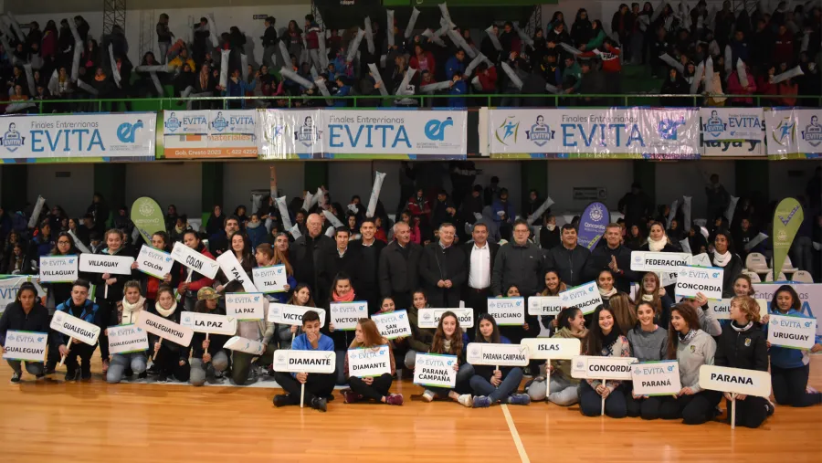 Quedaron inauguradas las finales provinciales de los Juegos Evita en Concordia Quedaron inauguradas las finales provinciales de los Juegos Evita en Concordia