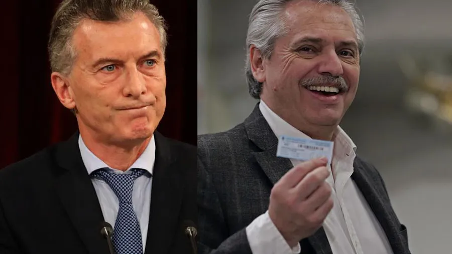 Mauricio Macri y Alberto Fernández Mauricio Macri y Alberto Fernández.