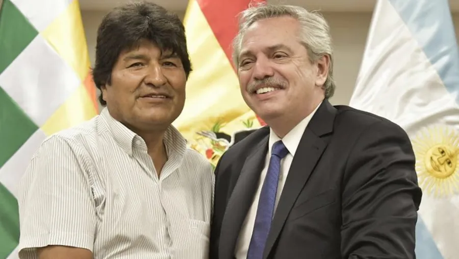 Evo Morales y Alberto Fernández Evo Morales y Alberto Fernández