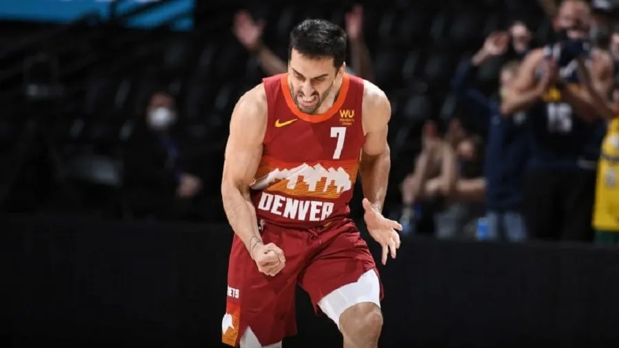 Campazzo festeja Campazzo festeja