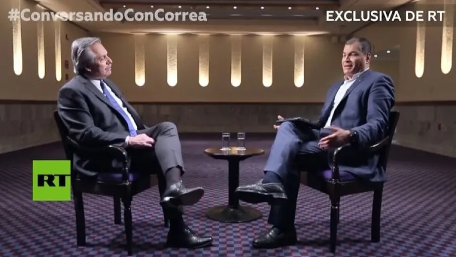 Fernández entrevistado por Correa Fernández entrevistado por Correa