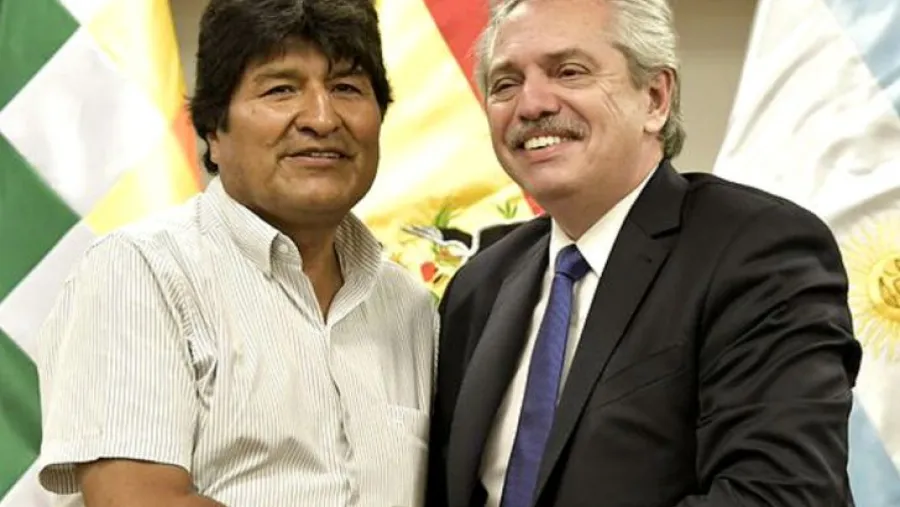 Evo Morales y Alberto Fernández Evo Morales y Alberto Fernández