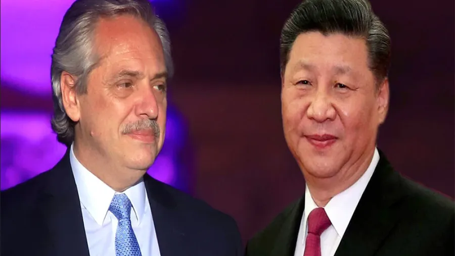 Alberto Fernández y Xi Jinping, líder chino Alberto Fernández y Xi Jinping, líder chino