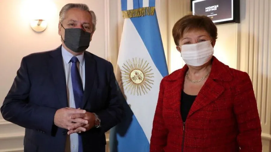 Alberto Fernández con Kristalina Georgieva Alberto Fernández con Kristalina Georgieva