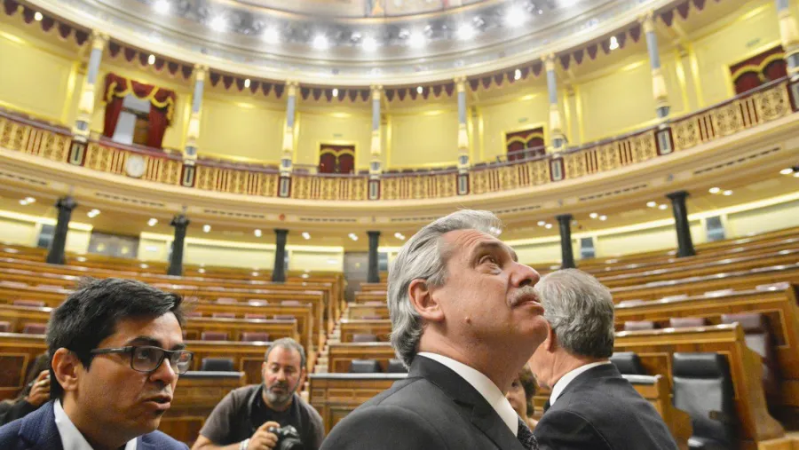 Alberto Fernández en el Congreso español Alberto Fernández en el Congreso español