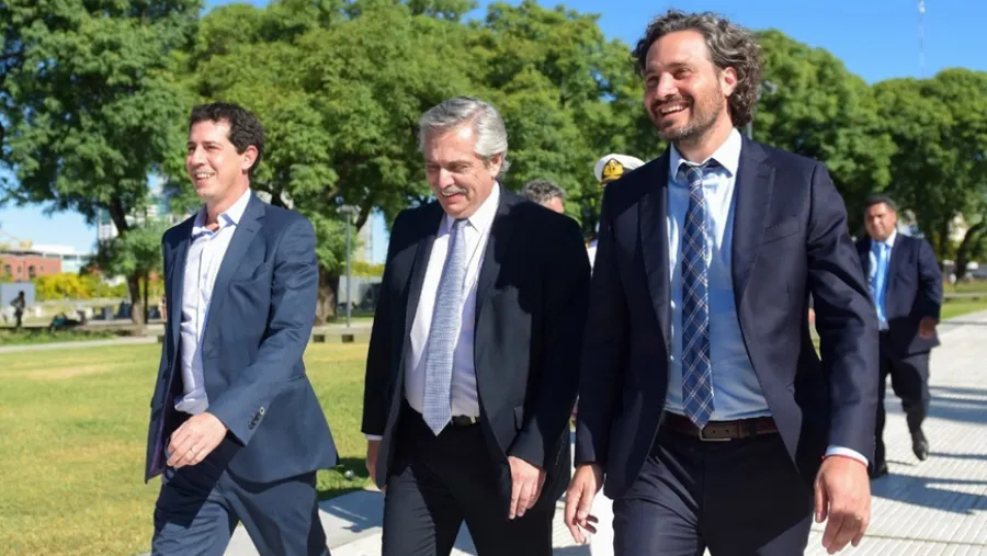 Fernández con Cafiero y otros Fernández con Cafiero y otros