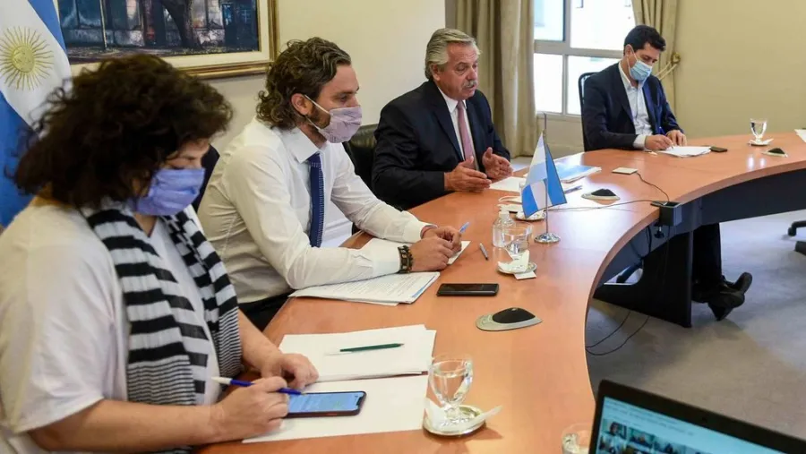 Fernández con Cafiero y Vizzotti Fernández con Cafiero y Vizzotti