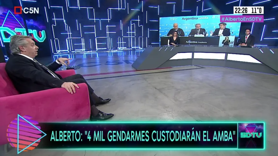 Fernández en C5N Fernández en C5N