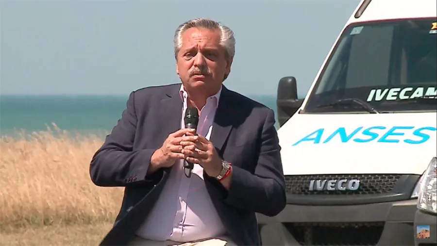 Alberto Fernández acto Verano Anses Alberto Fernández acto Verano Anses