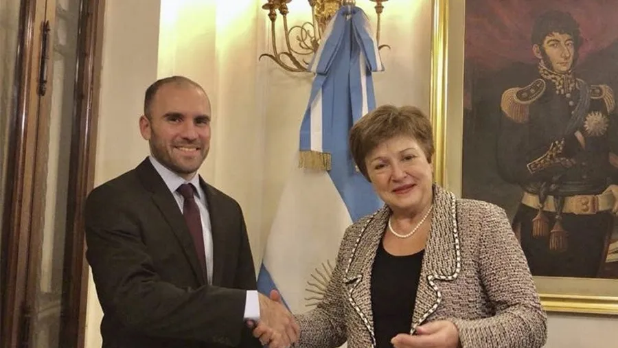 El ministro de Economía, Martín Guzmán, y la titular del FMI, Kristalina Georgieva. El ministro de Economía, Martín Guzmán, y la titular del FMI, Kristalina Georgieva.