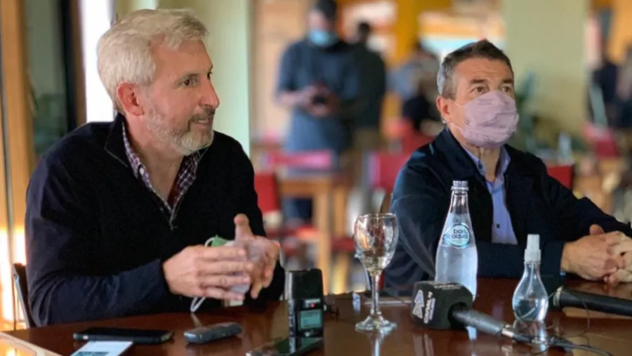Frigerio con Roncaglia en Chajarí Frigerio con Roncaglia en Chajarí