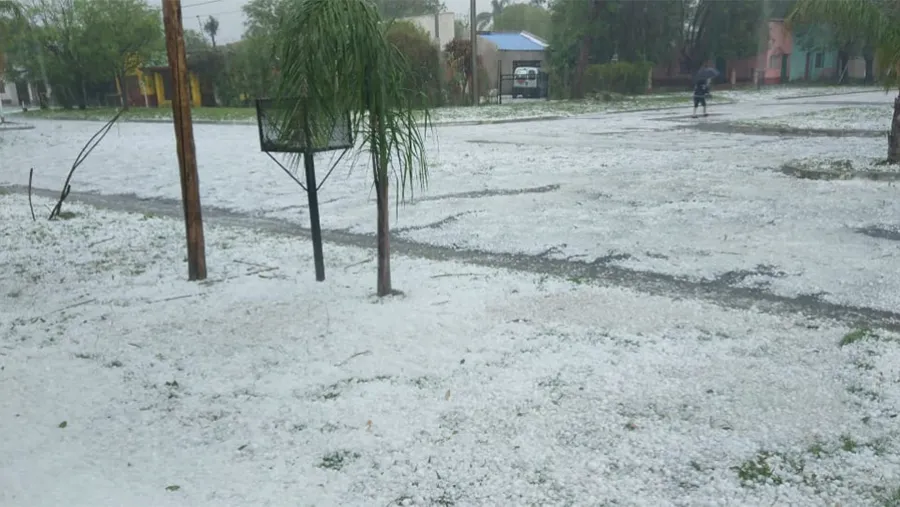 Santa Elena quedó cubierta de blanco a raíz del intenso granizo que sorprendió hoy por la mañana. Santa Elena quedó cubierta de blanco a raíz del intenso granizo que sorprendió hoy por la mañana.