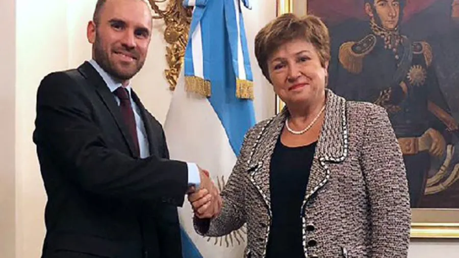 Guzmán con la titular del FMI Guzmán con la titular del FMI