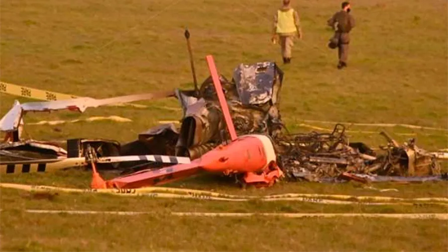 helicóptero caído en Uruguay helicóptero caído en Uruguay