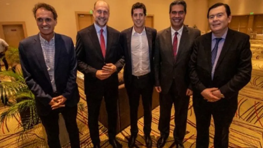 Gabriel Katopodis, Omar Perotti, Eduardo De Pedro, Jorge Capitanich y Gerardo Morales Gabriel Katopodis, Omar Perotti, Eduardo De Pedro, Jorge Capitanich y Gerardo Morales