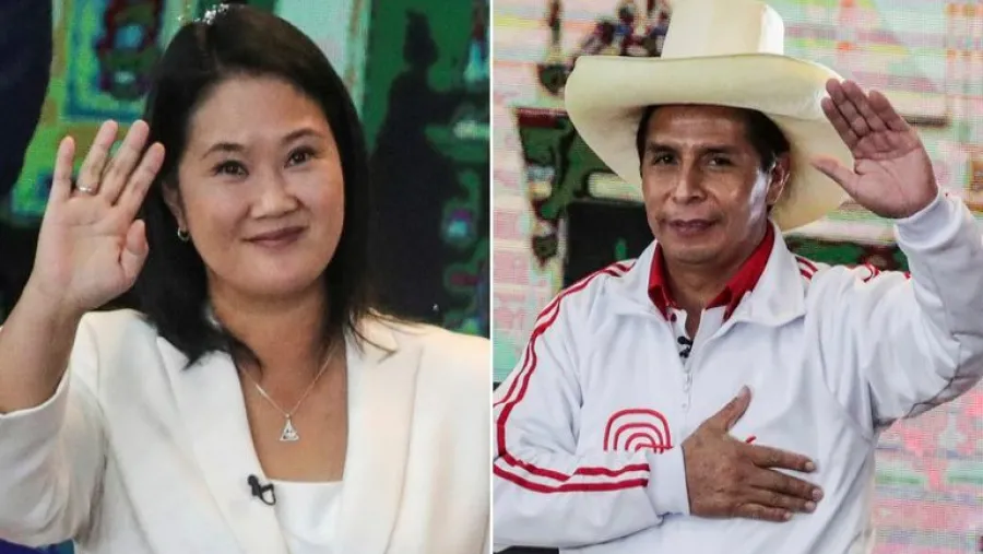 Keiko Fujimori y Pedro Castillo Keiko Fujimori y Pedro Castillo
