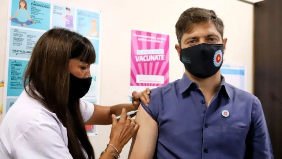 Axel Kicillof vacunado Covid Axel Kicillof vacunado Covid