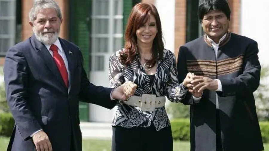 Fotografía de archivo de Lula da Silva, Cristina Kirchner y Evo Morales. Fotografía de archivo de Lula da Silva, Cristina Kirchner y Evo Morales.