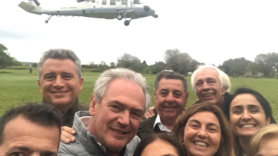 La llegada del presidente a la provincia La llegada del presidente a la provincia