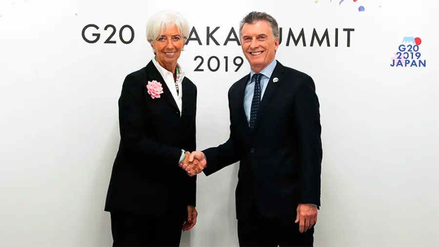 Macri con Lagarde Macri con Lagarde