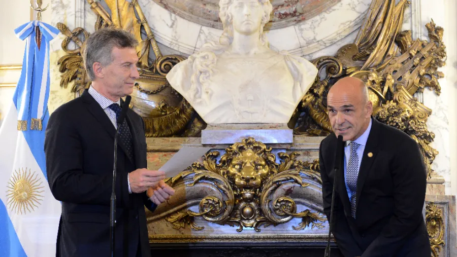 Mauricio Macri y Gustavo Arribas Mauricio Macri y Gustavo Arribas