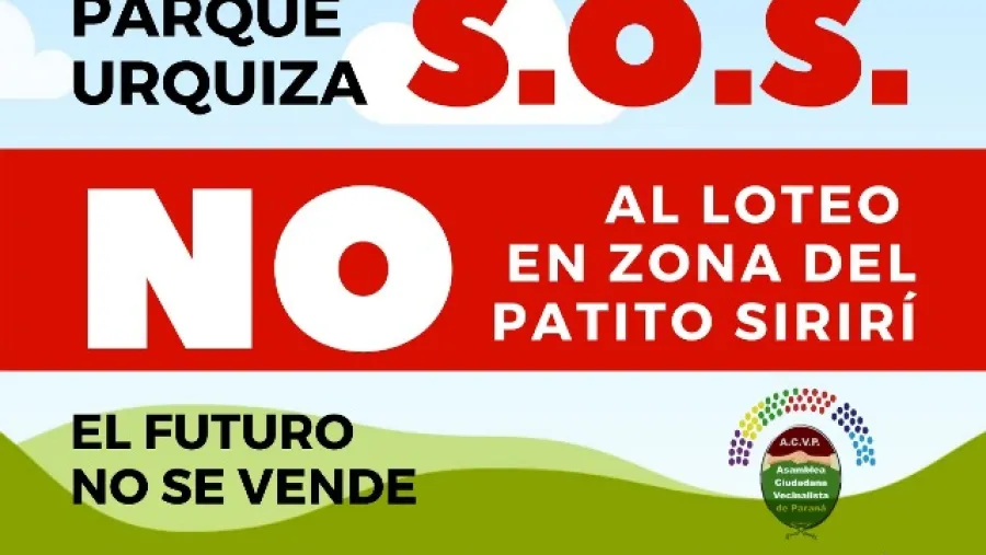 marcha contra loteo Parque Urquiza marcha contra loteo Parque Urquiza
