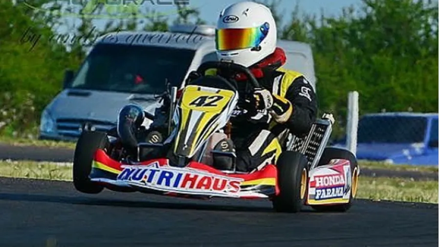 Martinez karting Mariano Werner y el “Gurí” Martínez se encontraron en una pista de karting