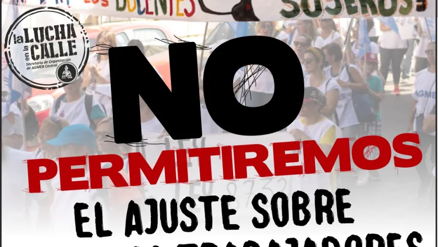 AGMER no al ajuste AGMER no al ajuste